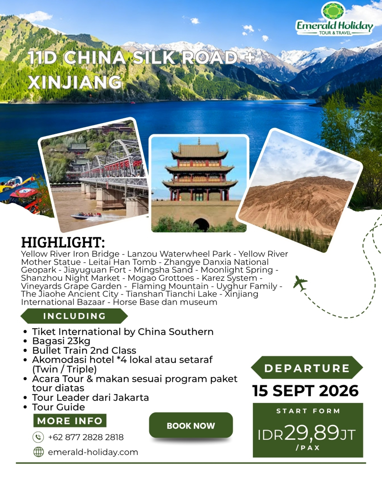 11D CHINA SLIK ROAD XINJIANG
